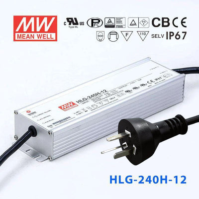 Mean Well S-HLG-240H-12 Power Supply 192W 12V with AU/NZ plug 16A