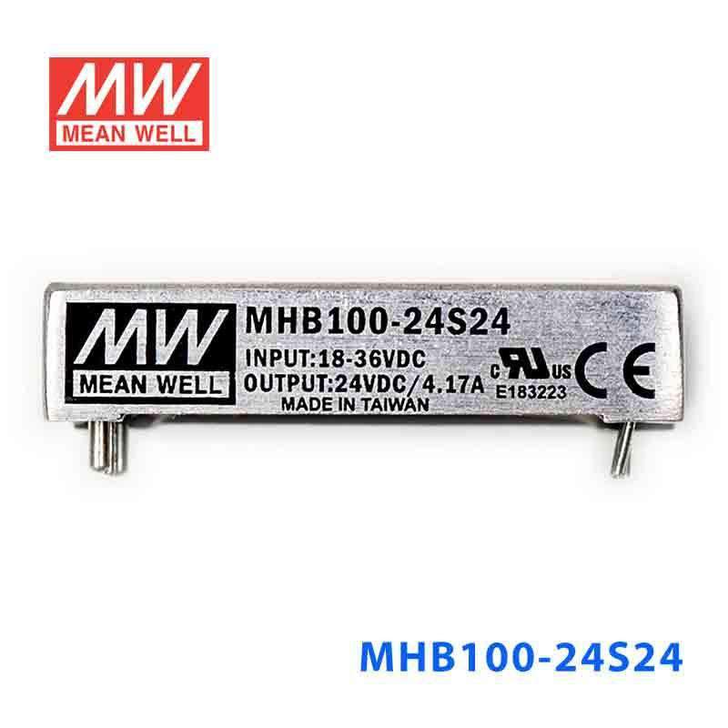 Mean Well MHB100-24S24 DC-DC Converter - 100W - 18~36V in 24V out 4.17A - PHOTO 2
