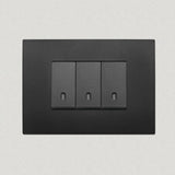 Vimar Arke Plastic 3 Gang switch - Black - 16A - PHOTO 2