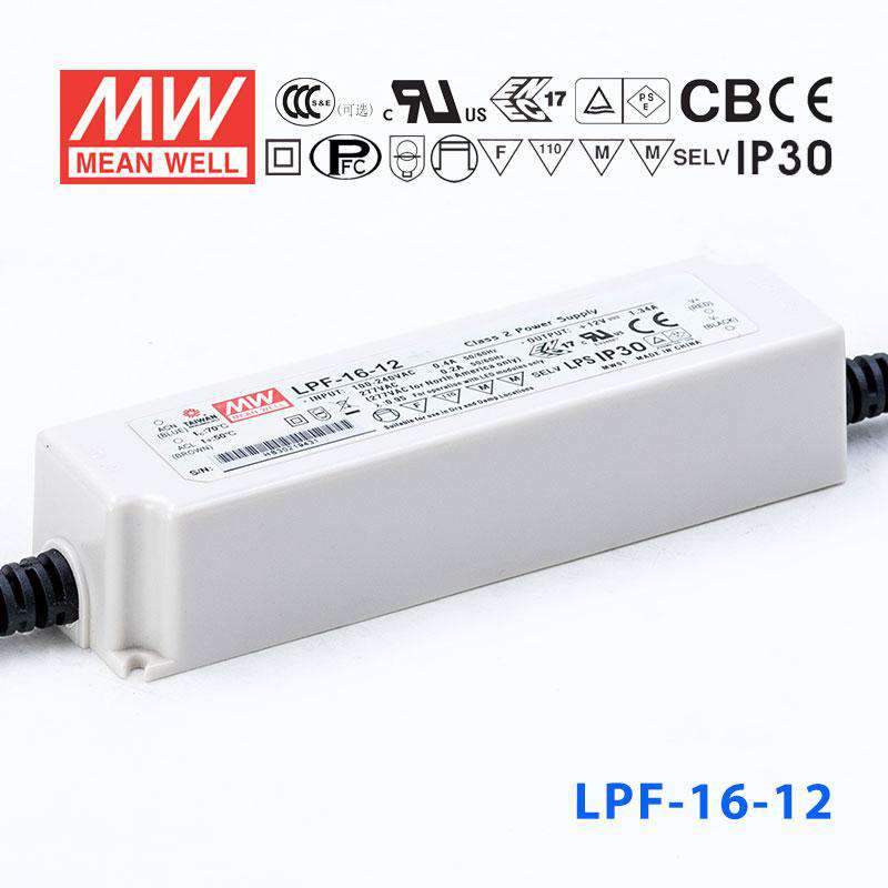 Mean Well LPF-16-12 Power Supply 16W 12V 1.34A