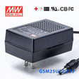 Mean Well GSM25U12-P1J Power Supply 25W 12V 2.08A