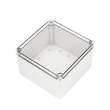 Boxco S-Series 200x200x130mm Plastic Enclosure, IP67, IK08, ABS, Transparent Cover, Screw Type - PHOTO 1
