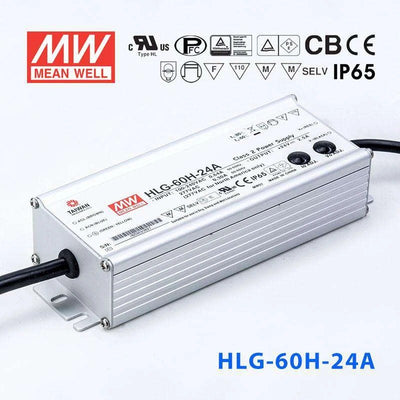 Mean Well HLG-60H-24A Power Supply 60W 24V - Adjustable 2.5A