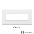 Vimar Eikon Evo Plate 7M Aluminium Total White