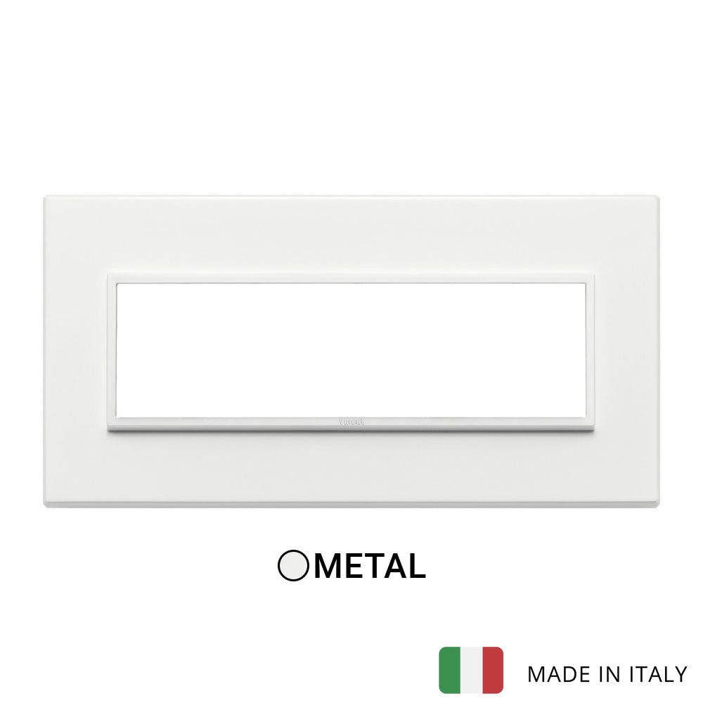 Vimar Eikon Evo Plate 7M Aluminium Total White