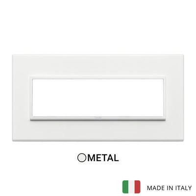 Vimar Eikon Evo Plate 7M Aluminium Total White