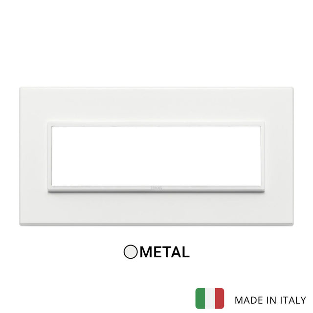 Vimar Eikon Evo Plate 7M Aluminium Total White