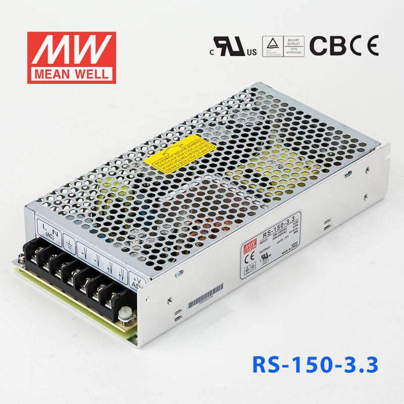 Mean Well RS-150-3.3 Power Supply 150W 3.3V 30A