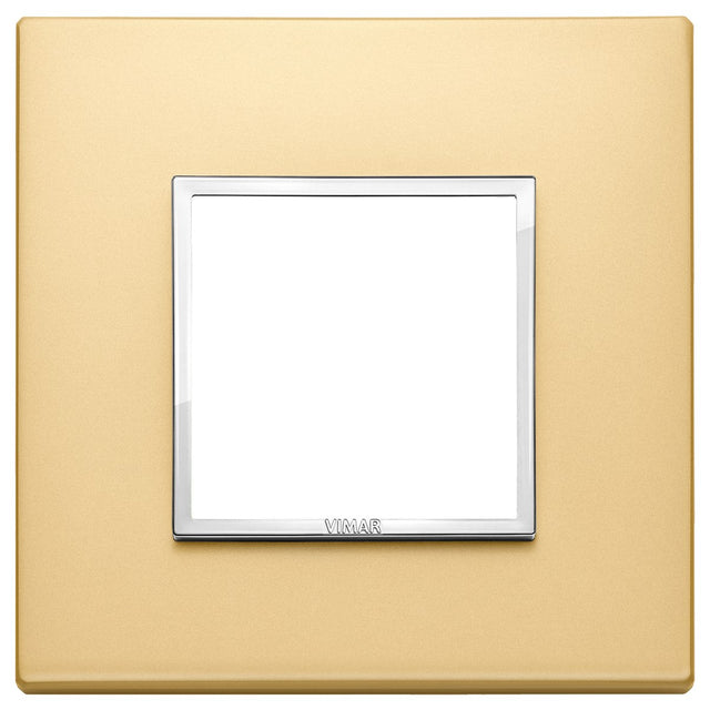 Vimar Eikon Evo Plate 2M Aluminium Satin Gold