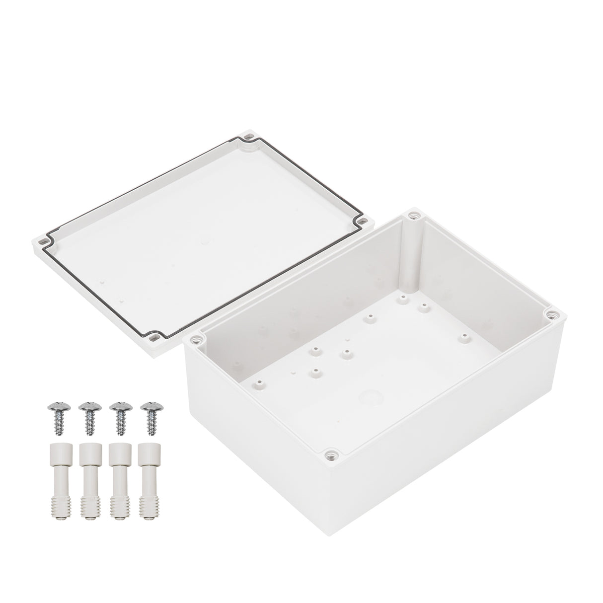 Boxco M-Series 180x255x100mm Plastic Enclosure, IP67, IK08, ABS, Grey Cover, Screw Type - PHOTO 3