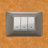 Vimar Plana Plastic 3 Gang Switch - Reflex Ash - 16A - PHOTO 18
