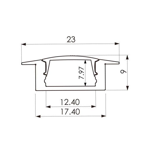 LED Extrusion EXRS03 Linear Profile - PHOTO 1