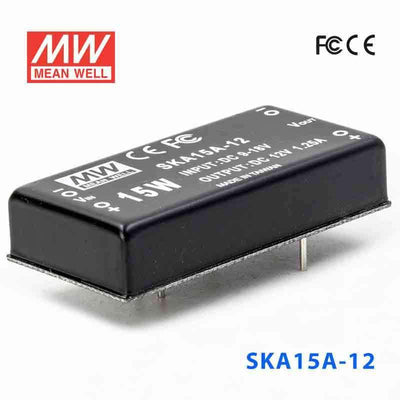 Mean Well SKA15A-12 DC-DC Converter - 9.9W - 9~18V in 12V out 1.25A