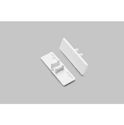 Archilight End Cap for SPINA LED Extrusion - Without Wiring Holes - White