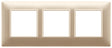 Vimar Plana Plate 6M Technopolymer Matt Champagne
