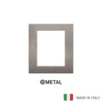 Vimar Arke Classic Plate 8M Metal Matt Titanium