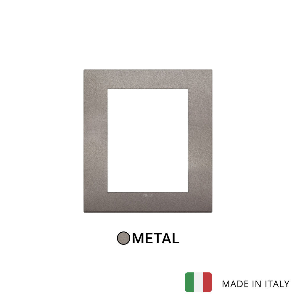 Vimar Arke Classic Plate 8M Metal Matt Titanium