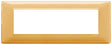 Vimar Plana Plate 7M Technopolymer Reflex amber