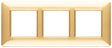 Vimar Plana Plate 6M Technopolymer Polished Gold