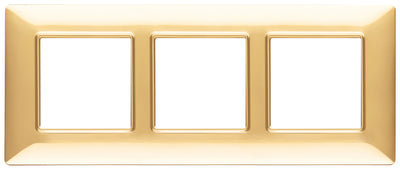 Vimar Plana Plate 6M Technopolymer Polished Gold