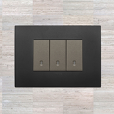 Vimar Arke Plastic 3 Gang switch - Black - 16A - PHOTO 4