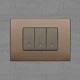 Vimar Arke Metal 3 Gang switch - Dark Bronze - 16A - PHOTO 20