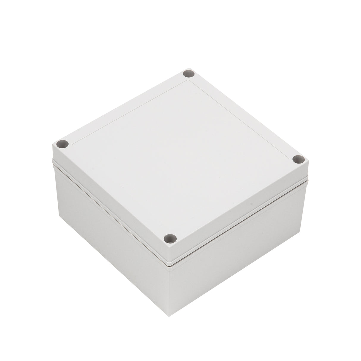 Boxco M-Series 180x180x100mm Plastic Enclosure, IP67, IK08, ABS, Grey Cover, Screw Type - PHOTO 1