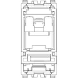 Eikon RJ45 Cat 6 UTP Outlet With Cover White - PHOTO 2
