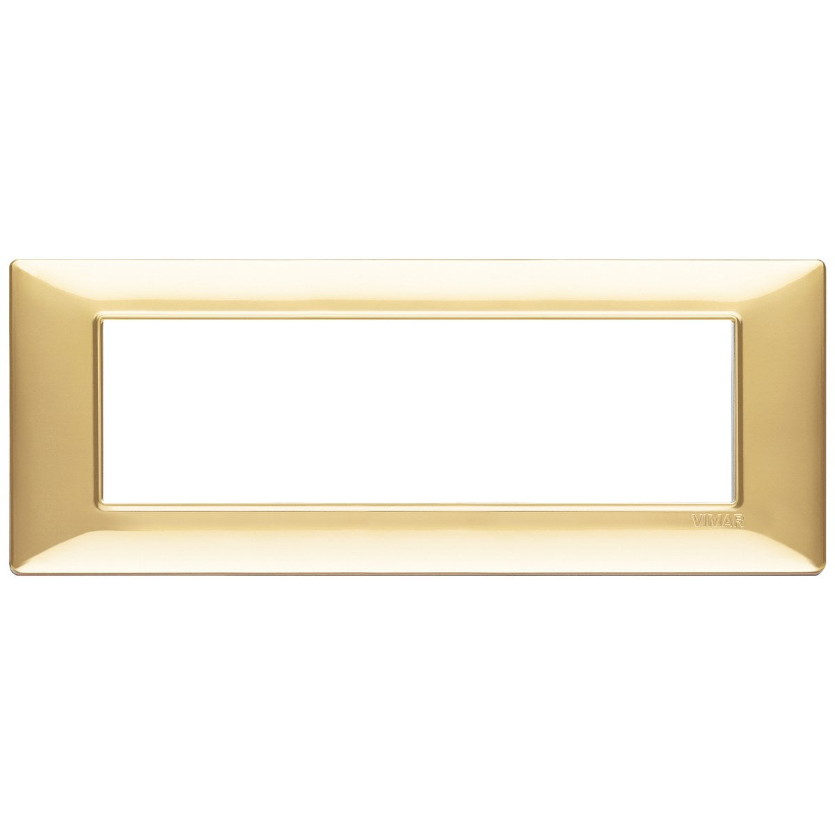 Vimar Plana Plate 7M Technopolymer Polished Gold
