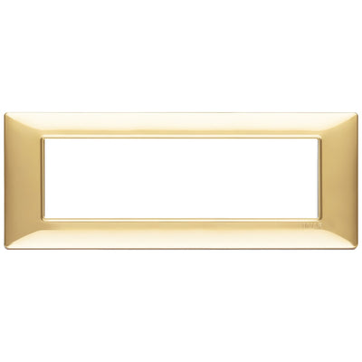 Vimar Plana Plate 7M Technopolymer Polished Gold