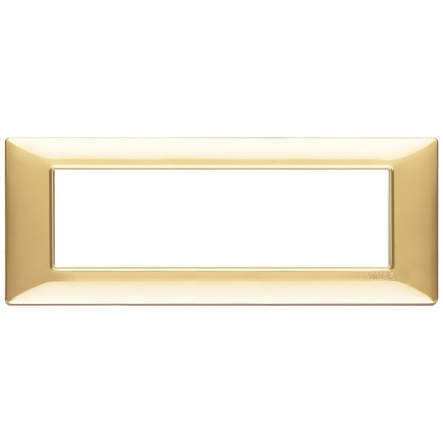 Vimar Plana Plate 7M Technopolymer Polished Gold