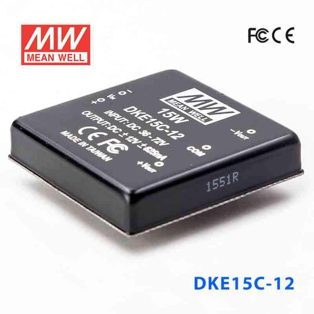 Mean Well DKE15C-12 DC-DC Converter - 15W - 36~72V in ±12V out 625mA