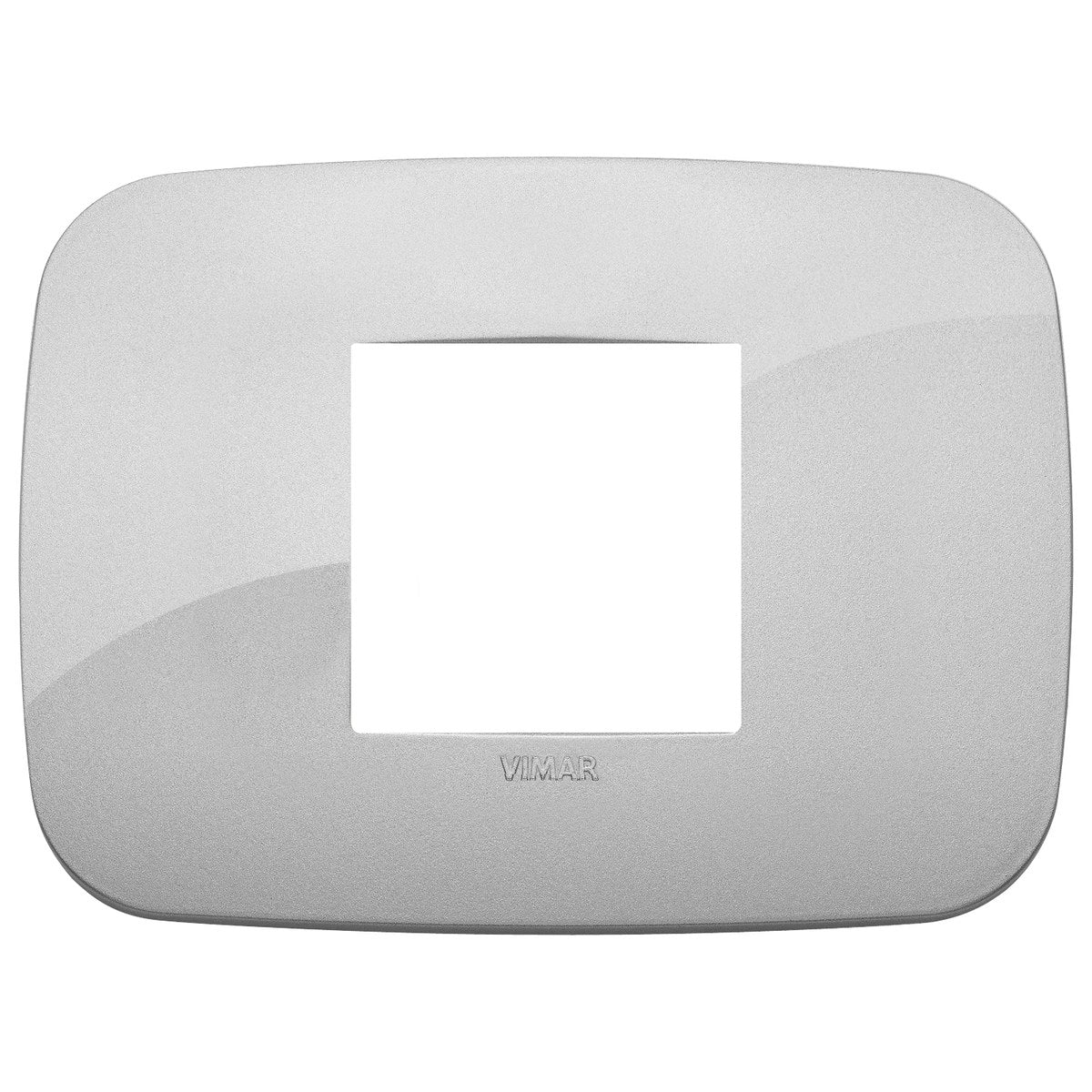 Vimar Arke Round Plate 2centrM Technopolymer Silver