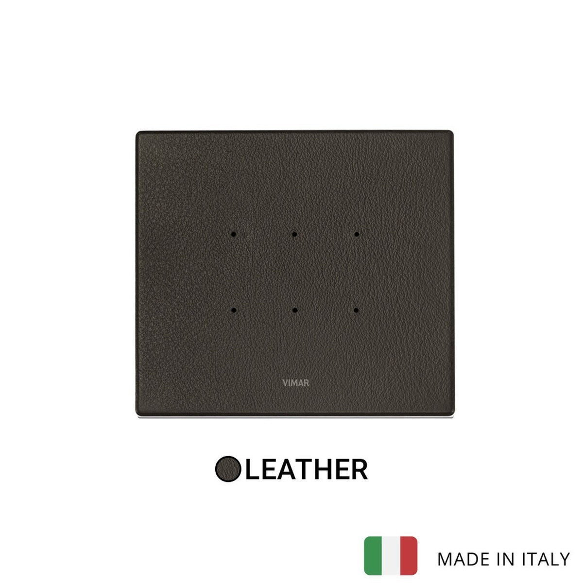 Vimar Eikon Tactil Plate 3M Leather Tobacco
