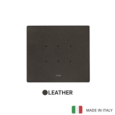Vimar Eikon Tactil Plate 3M Leather Tobacco