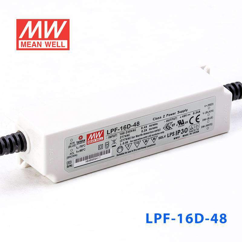 Mean Well LPF-16D-48 Power Supply 16W 48V - Dimmable 340mA - PHOTO 1