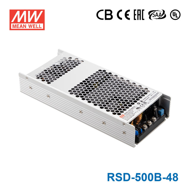 Mean Well RSD-500B-48 DC-DC Converter - 422.4W 16.8-33.6V DC in 48V out 8.8A