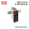 Mean Well XDR-480-24LA High-End Ultra Slim Industrial Din Rail Power Supply 480W 24V with Lever Actuated Connector 20A
