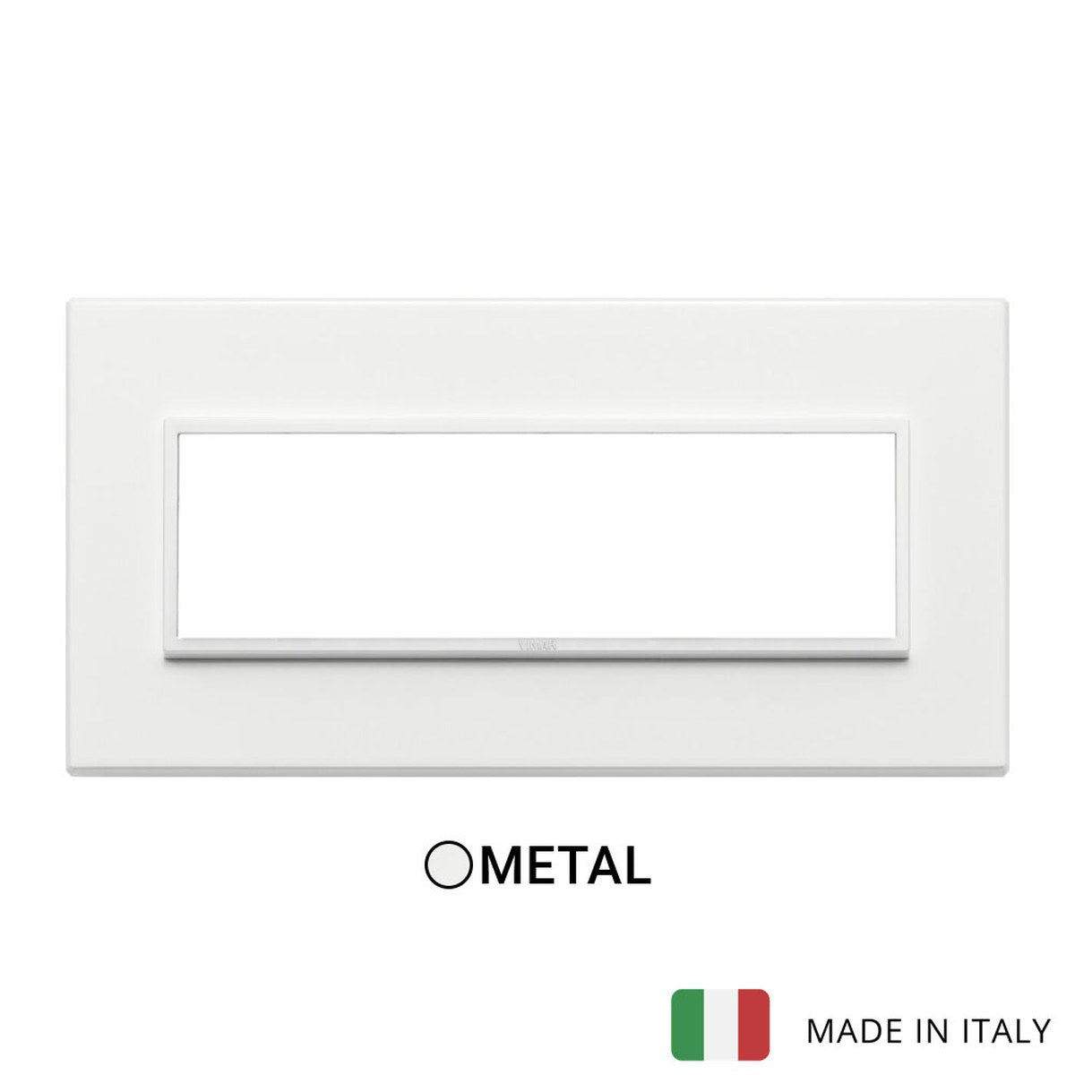 Vimar Eikon Evo Plate 7M Aluminium Total White