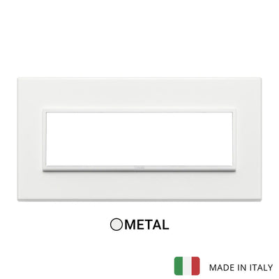 Vimar Eikon Evo Plate 7M Aluminium Total White
