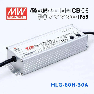 Mean Well HLG-80H-30A Power Supply 80W 30V - Adjustable 2.7A