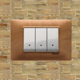 Vimar Plana Wood 3 Gang Switch - Wood Pear Tree - 16A - PHOTO 6