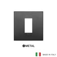 Vimar Arke Classic Plate 1M Metal Matt Graphite