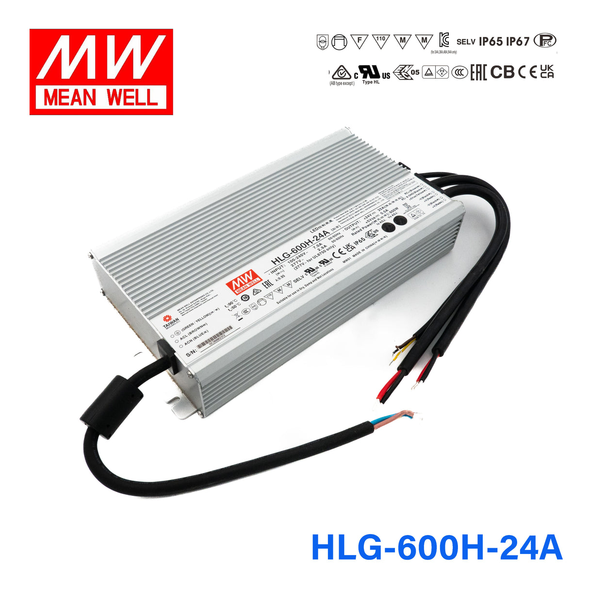 Mean Well HLG-600H-24A Power Supply 600W 24V - Adjustable