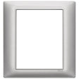 Vimar Plana Plate 8M Technopolymer Metallized Silver