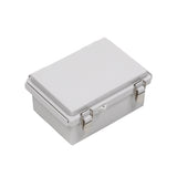 Boxco P-Series 135x185x85mm Plastic Enclosure, IP67, IK08, PC, Grey Cover, Molded Hinge and Latch Type - PHOTO 1