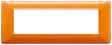 Vimar Plana Plate 7M Technopolymer Reflex Orange