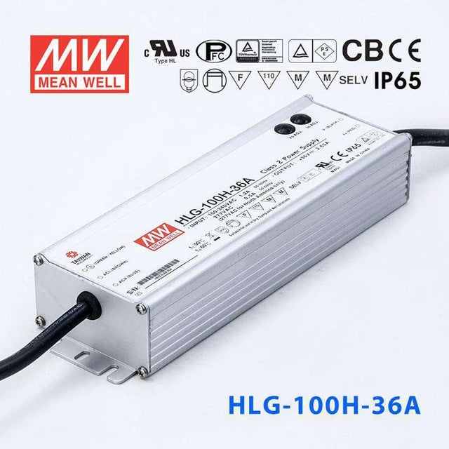 Mean Well HLG-100H-36A Power Supply 100W 36V - Adjustable 2.65A