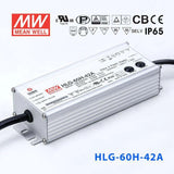 Mean Well HLG-60H-42A Power Supply 60W 42V - Adjustable
