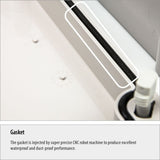 Boxco P-Series 630x830x185mm Plastic Enclosure, IP67, IK08, PC, Grey Cover, Molded Hinge and Latch Type - PHOTO 2